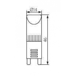 LED MCOB1,4 G9-WW 1,4W WW