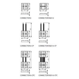Connector 8 CPC csatlakozó ledszal.hoz