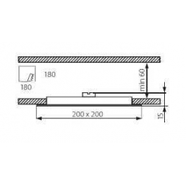 KATRO LED SMD 10W-NW négyzet lámpa