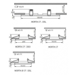 MORTA CT-DSL-250BL lámpa MR16
