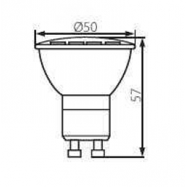 LED15R 4W GU10-WW 295LM 120°