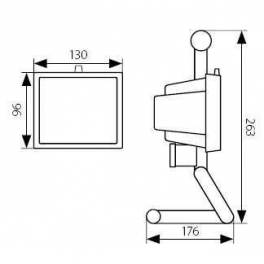 ZW3-L150P-B hord.hal.refl. IP54