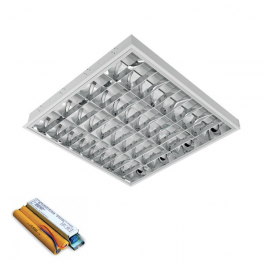 EG LENA-V süllyesztett lámpatest LED fénycsővel (600MM) 2X10W 4000K BM 595x595m