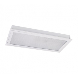 EG Prismatic LED 2x9W 4000K 595X295mm süllyesztett mennyezeti lámpa led fénycsővel