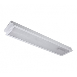 EG Prismatic LED 2x18W 6400K 1195x295mm süllyesztett mennyezeti lámpa led fénycsővel