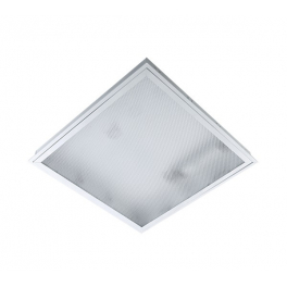 EG Prismatic LED 4x9W 6400K 595X595mm süllyesztett mennyezeti lámpa led fénycsővel
