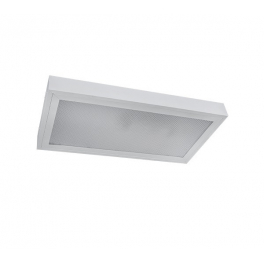 EG Prismatic LED 2x9W 4000K 608X308mm süllyesztett mennyezeti lámpa led fénycsővel