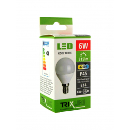BC TR LED 6W E14 P45 4200K kis gömb izzó 520LM