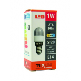 BC TR LED E14 ST20 1W 90lm 2700K izzó 120° A+ 22x56mm
