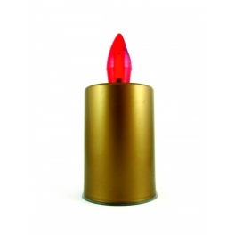 BC 174 LED gyertya arany, lángocska piros