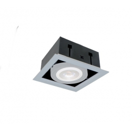 EG QUAD112 12W 230V 2700K 120° ezüst lámpatest