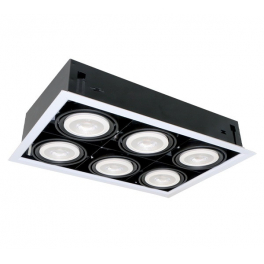EG QUAD612 6x12W 230V 2700K 120° fehér lámpatest