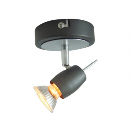 VRANA 1 (5.5W) izzós LED mennyezeti lámpa 2700K ezüst + fekete GU10