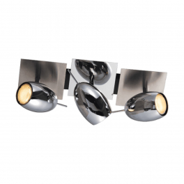EG ARCHAR 3703 3 (5.5W) izzós LED mennyezeti lámpa 2700K szatén nikkel + króm GU1