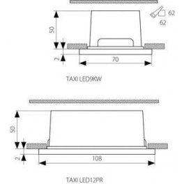 TAXI LED9KW WW-C/M