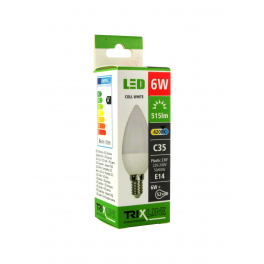 BC TR LED E14 6W C35 4200K gyertya izzó 515LM