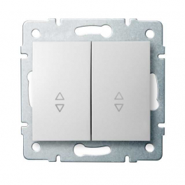 LOGI 02-1060-102 fehér dupla alternatív 106+6 kapcsoló