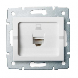 LOGI 02-1390-002 fehér adatcsatlakozó aljzat (RJ45 Cat 5e Jack)