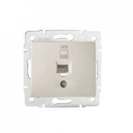 DOMO 01-1400-003 krém adatcsatlakozó aljzat (RJ45 Cat 6 Jack)