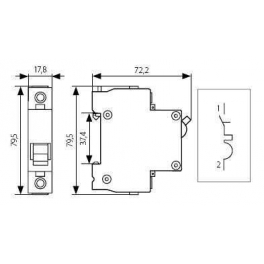 KS6 C10/3 10A 3P kismegszakító