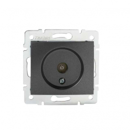 DOMO 01-1290-041 grafit antenna csatlakozó TV aljzat, átmenő