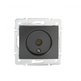 DOMO 01-1300-041 grafit antenna csatlakozó TV aljzat, végzáró