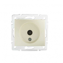 DOMO 01-1300-030 gyöngyház antenna csatlakozó TV aljzat, végzáró