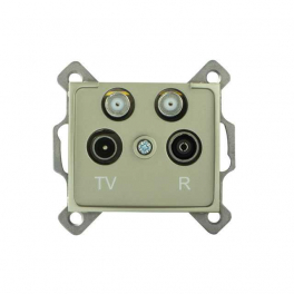 DOMO 01-1590-050 pezsgő antenna csatlakozó aljzat TV/R/SAT/SAT végzáró