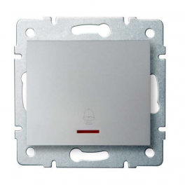 LOGI 02-1030-143 ezüst csengő nyomókapcsoló