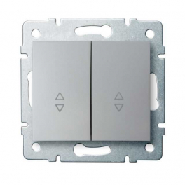 LOGI 02-1060-143 ezüst dupla alternatív kapcsoló