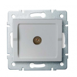 LOGI 02-1290-043 ezüst antenna csatlakozó TV aljzat, átmenő
