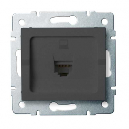 LOGI 02-1400-041 grafit adatcsatlakozó aljzat (RJ45 Cat 6 Jack)