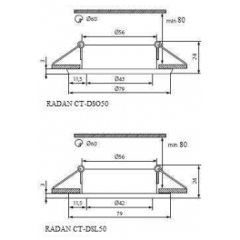 RADAN CT-DSO50 12V spot MR16