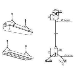ROPE-NT 150 acél függeszték