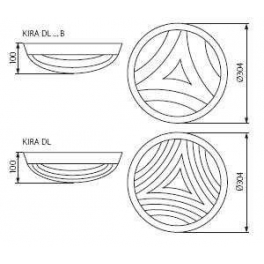 KIRA DL-75B fali lámpa