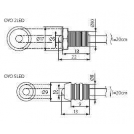 OYO 2LED-CW 12V (2db)