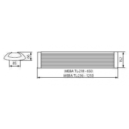 MEBA TL-218 EVG 2X18W T8 lámpatest