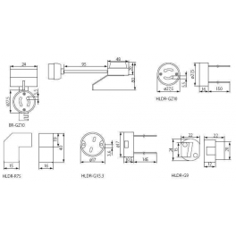 HLDR-E14/GU10 foglalat