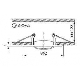 CTC-3115-SN/G 12V MR16 spotlámpa HORN