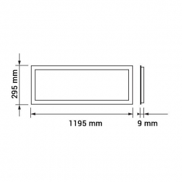 LED panel 1200x300 48W NW süllyesztett 230V 3840LM (2év garancia)