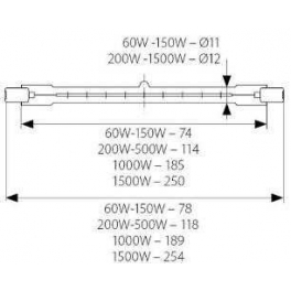 J-500WEK 118mm ceruzaha. 1200 órás